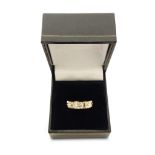 9CT GOLD GEM SET ETERNITY RING