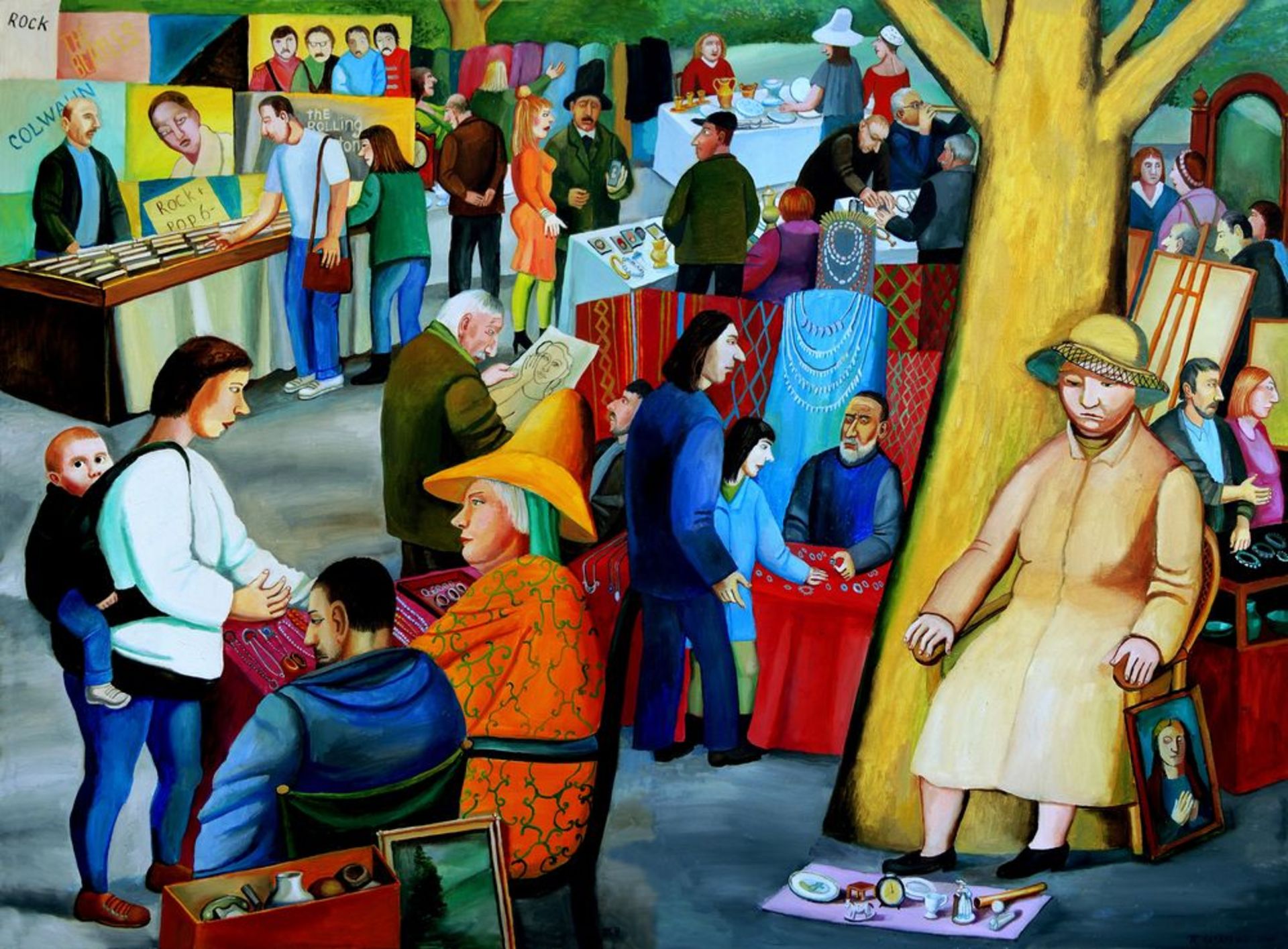 TATYANA NAZARENKO - Flee market in Switzerland Signed in Cyrillic ‘T [...]