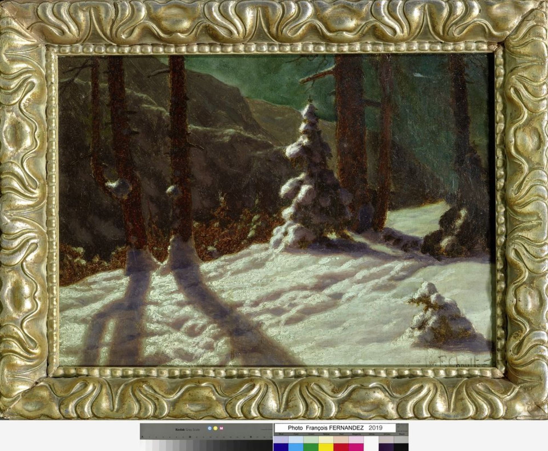 IVAN FEDOROVICH CHOULTSE (1874 - 1939) - Winter in the forest. 1925 Signed and [...] - Bild 2 aus 2