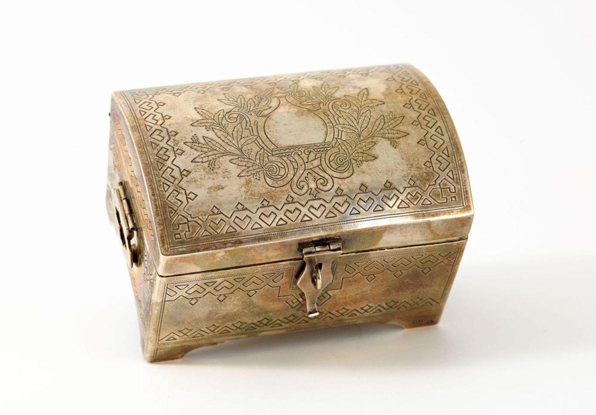 Silver-gilt casket in the neo-Russian style. Workshop "IEZ", Russia, Moscow, 1890 - [...]