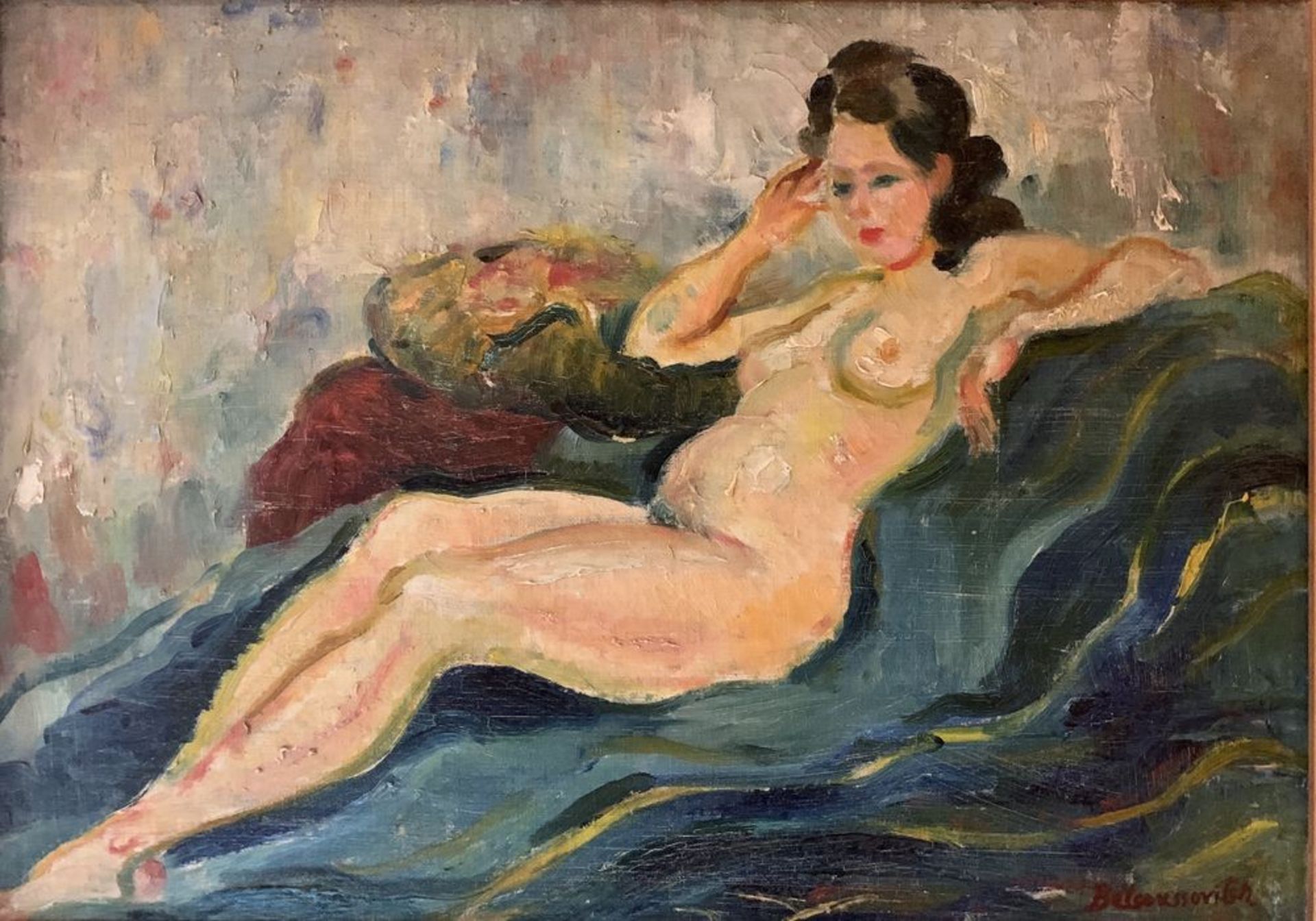 Belooussovitch Boris (1886 - 1987). - Reclining Nude signed 'Belloussovitch' [...]