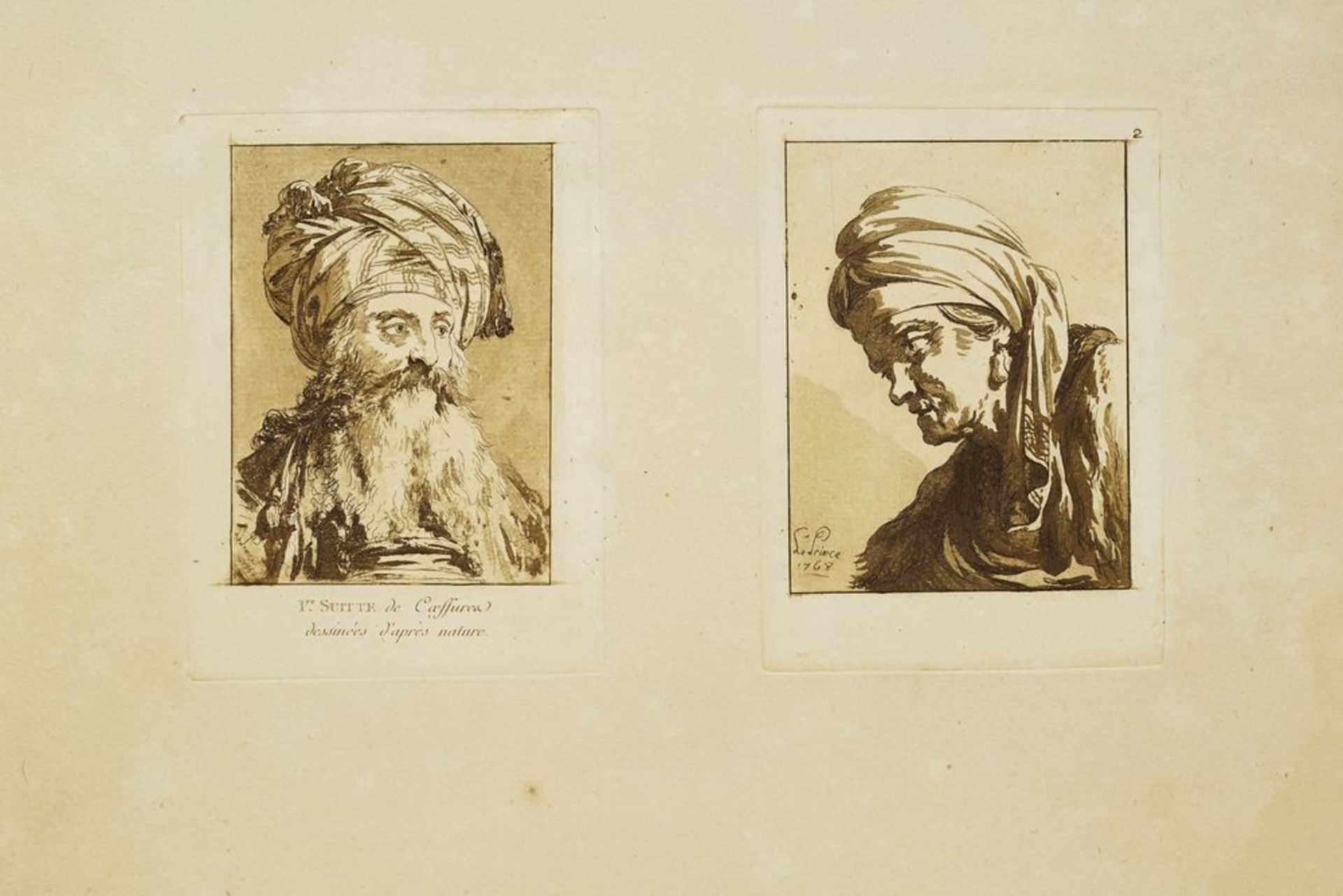 Jean-Baptiste Le Prince (1734–1781) - Two etchings from the "1ère Suitte de [...]