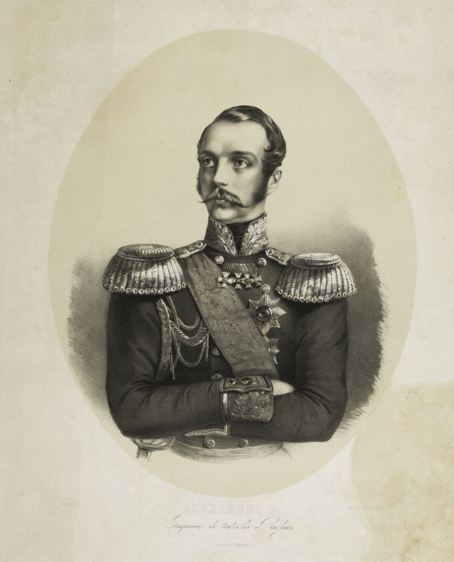 EMPEROR ALEXANDER II He is portrayed in the military uniform of army General with the [...]