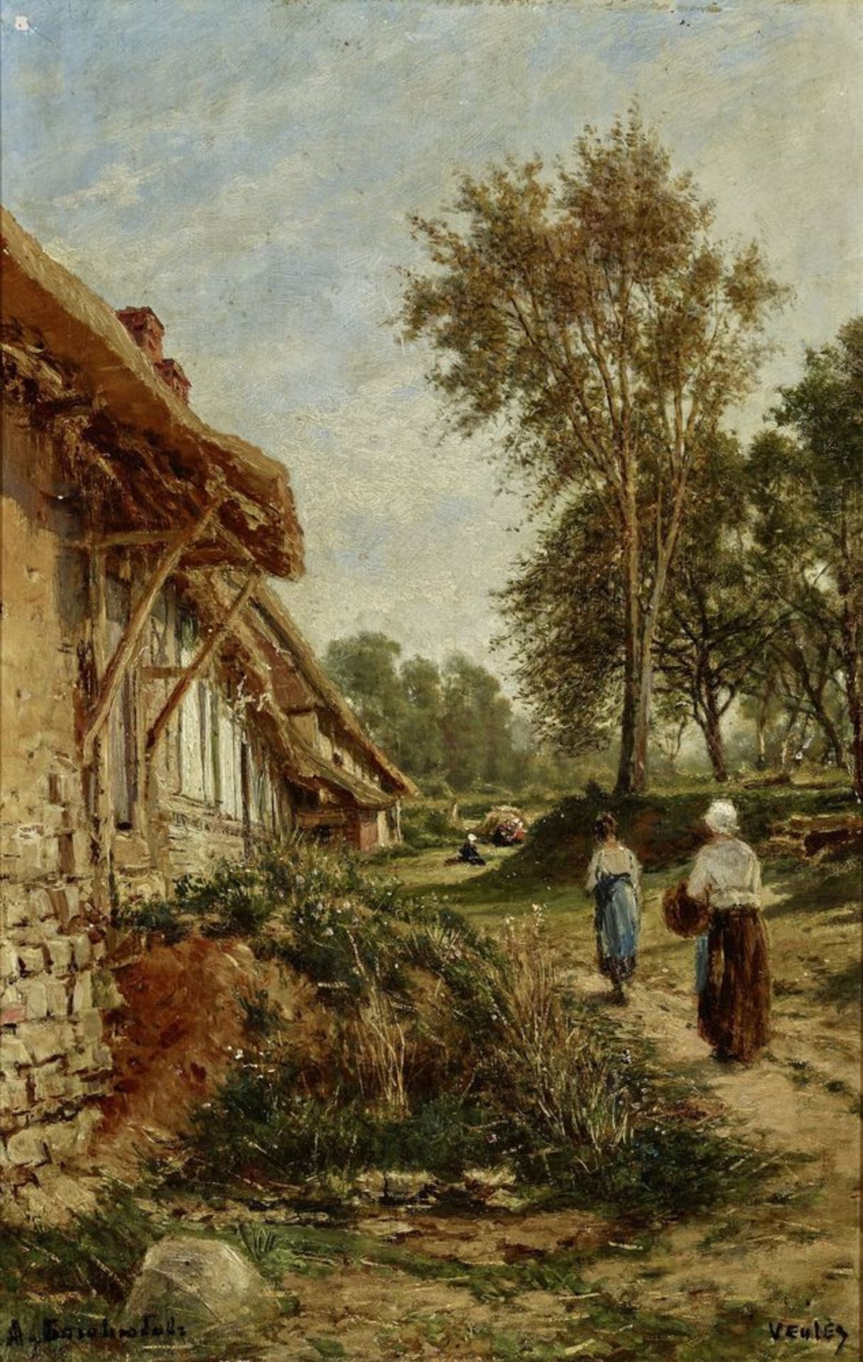 Alexey Petrovich Bogolyubov (1824-1896) - A Summer day in Veules-les-Roses, [...]