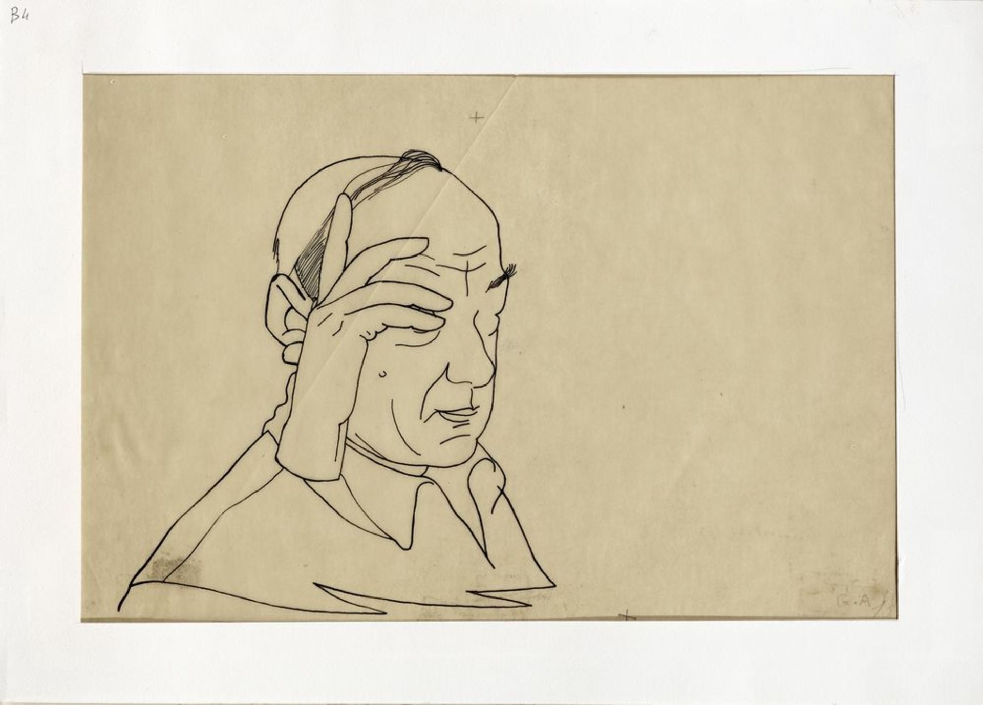 Georges ANNENKOV (1889 - 1974) - Self-portrait of Georges Annenkov Four preparatory [...] - Bild 3 aus 4