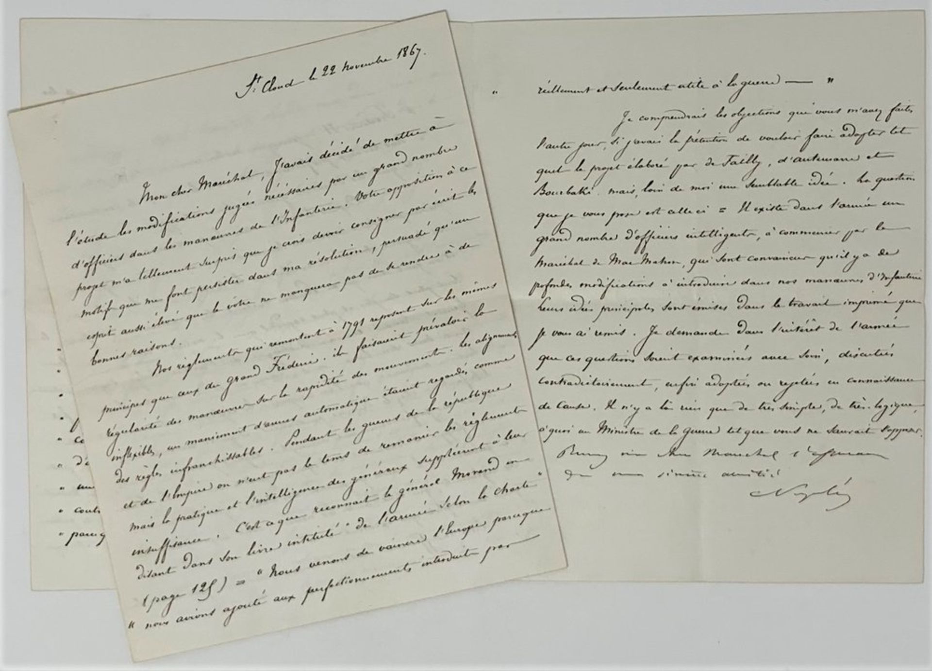 LOUIS-NAPOLEON III BONAPARTE. 1808-1876. Emperor. Letter signed - Letter signed with [...] - Bild 3 aus 3