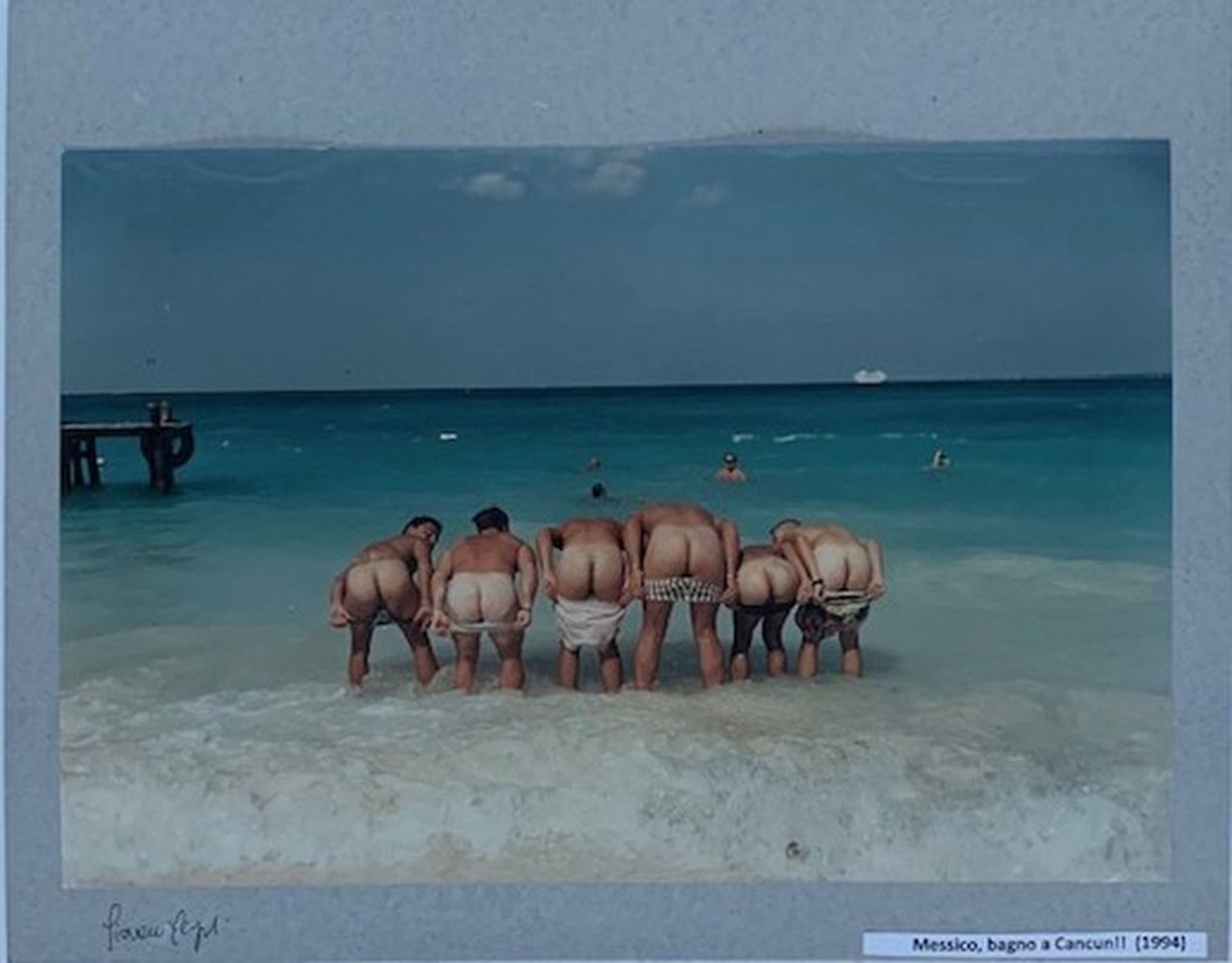Giovanni Ferraguti (born 1939) Messico, bagno a Cancun! (Mexico, bath in Cancun!), [...]