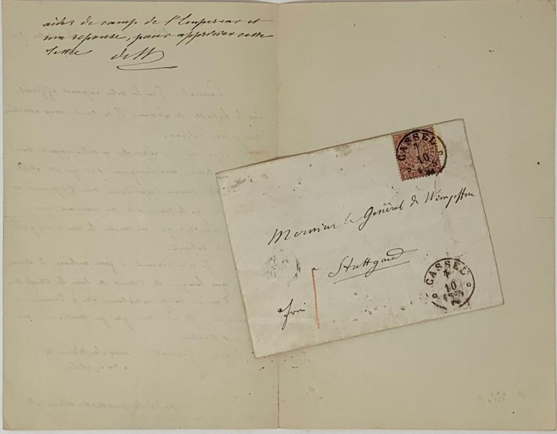 LA CAPITULATION DE SEDAN. LOUIS-NAPOLEON III Bonaparte. 1808-1876. Emperor. Signed [...] - Bild 4 aus 4