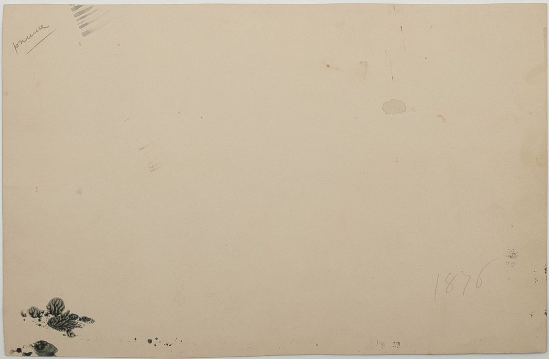 SAND (AURORE DUPIN, DITE GEORGE). 1804-1876 Dendrite watercolors. 1876 - 2 original [...] - Bild 2 aus 4