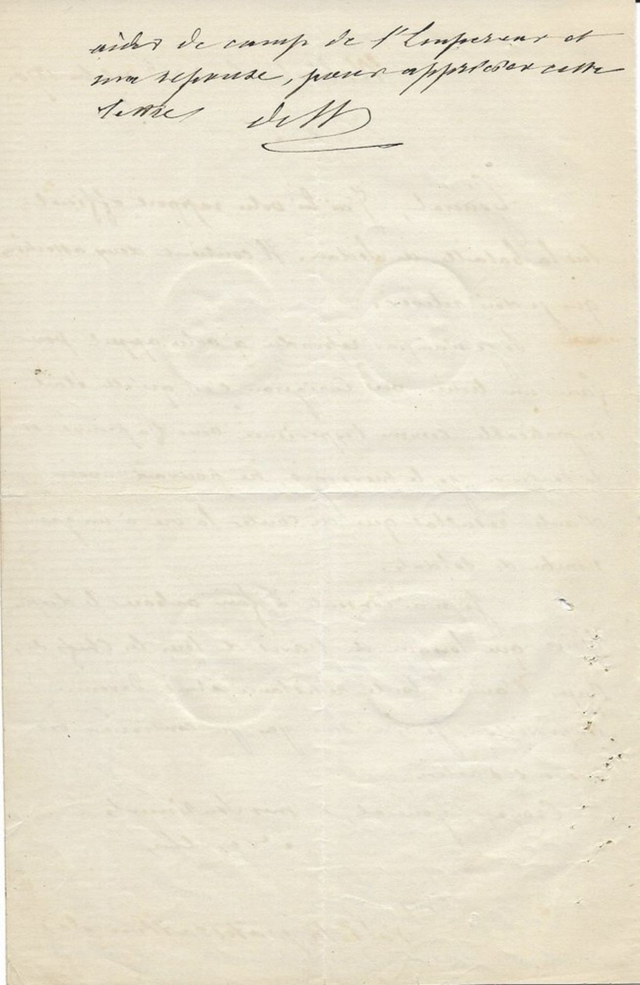 LA CAPITULATION DE SEDAN. LOUIS-NAPOLEON III Bonaparte. 1808-1876. Emperor. Signed [...] - Bild 2 aus 4