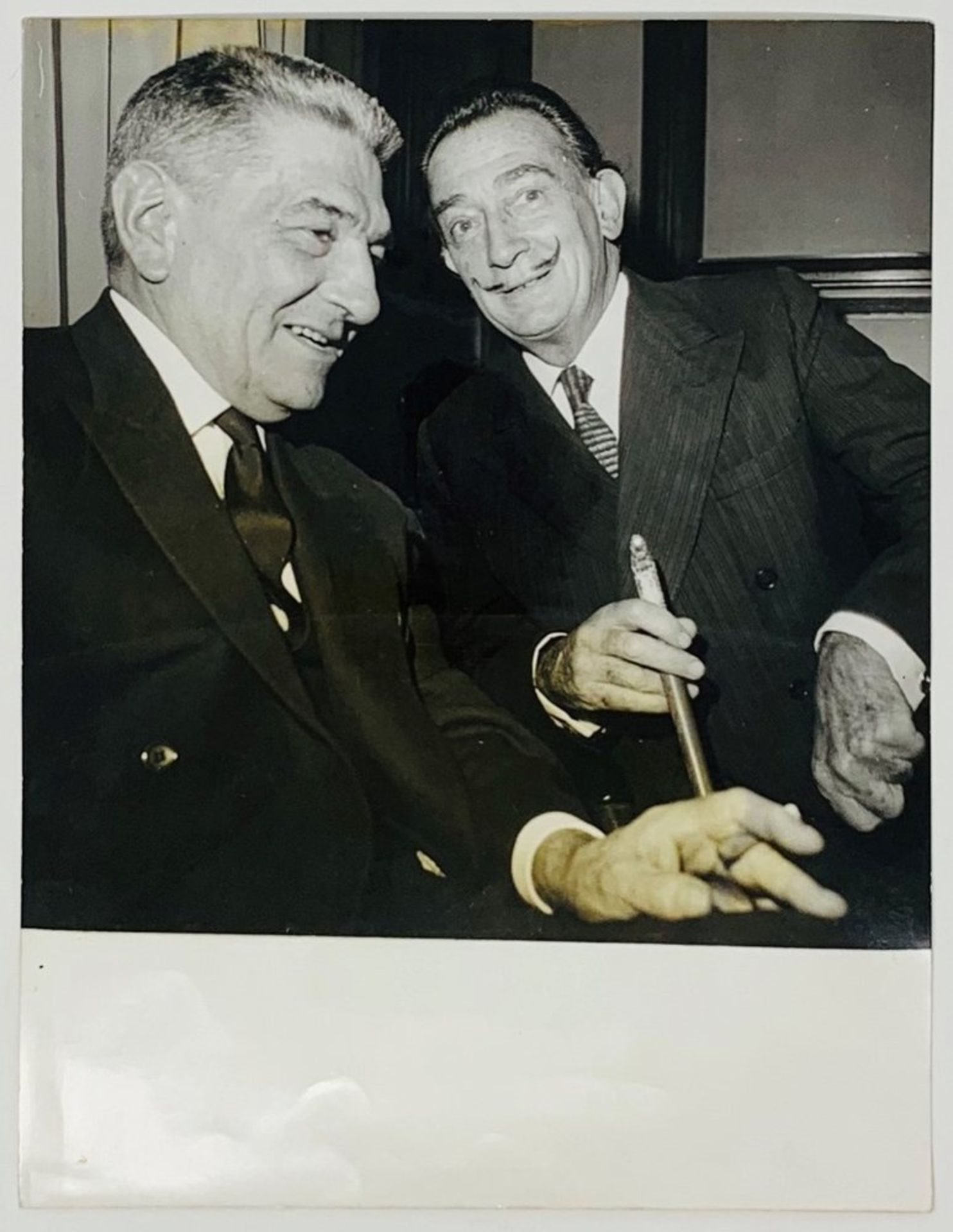 SALVADOR DALI. 1904-1989. Photograph Salvador Dalí and Jean-Louis Tixier-Vignancour [...]