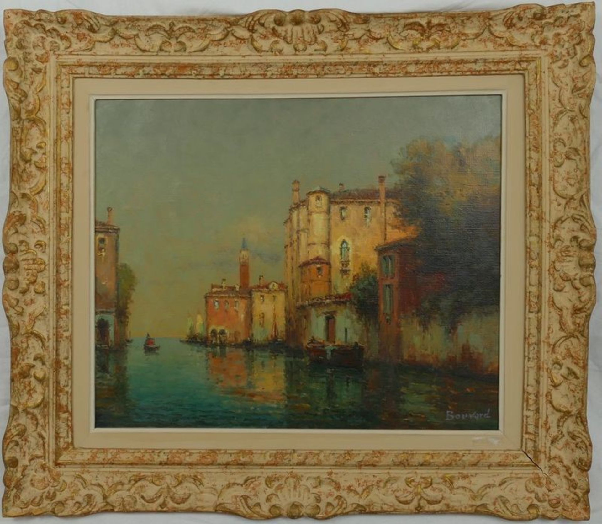 ANTOINE BOUVARD (1870-1955/56) Canal in Venice - Signed (lower right) Oil on [...] - Bild 2 aus 2