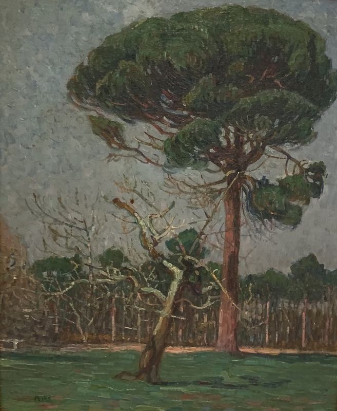 Jean PESKE (1870-1949) Forest in Provence - Signed (lower left) 46 x 38.5 [...]