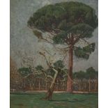 Jean PESKE (1870-1949) Forest in Provence - Signed (lower left) 46 x 38.5 [...]