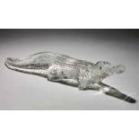 BACCARAT CROCODILE - Crystal crocodile shedding one green crocodile tear, extremely [...]