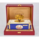 BIRD ROTATING SINGING BOX Enameled music box, Reuge Music Saintes-Croix, [...]