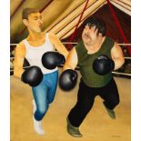 BERYL COOK OBE (1926-2008) Knockout - Oil on board Signed lower right ‘B [...]