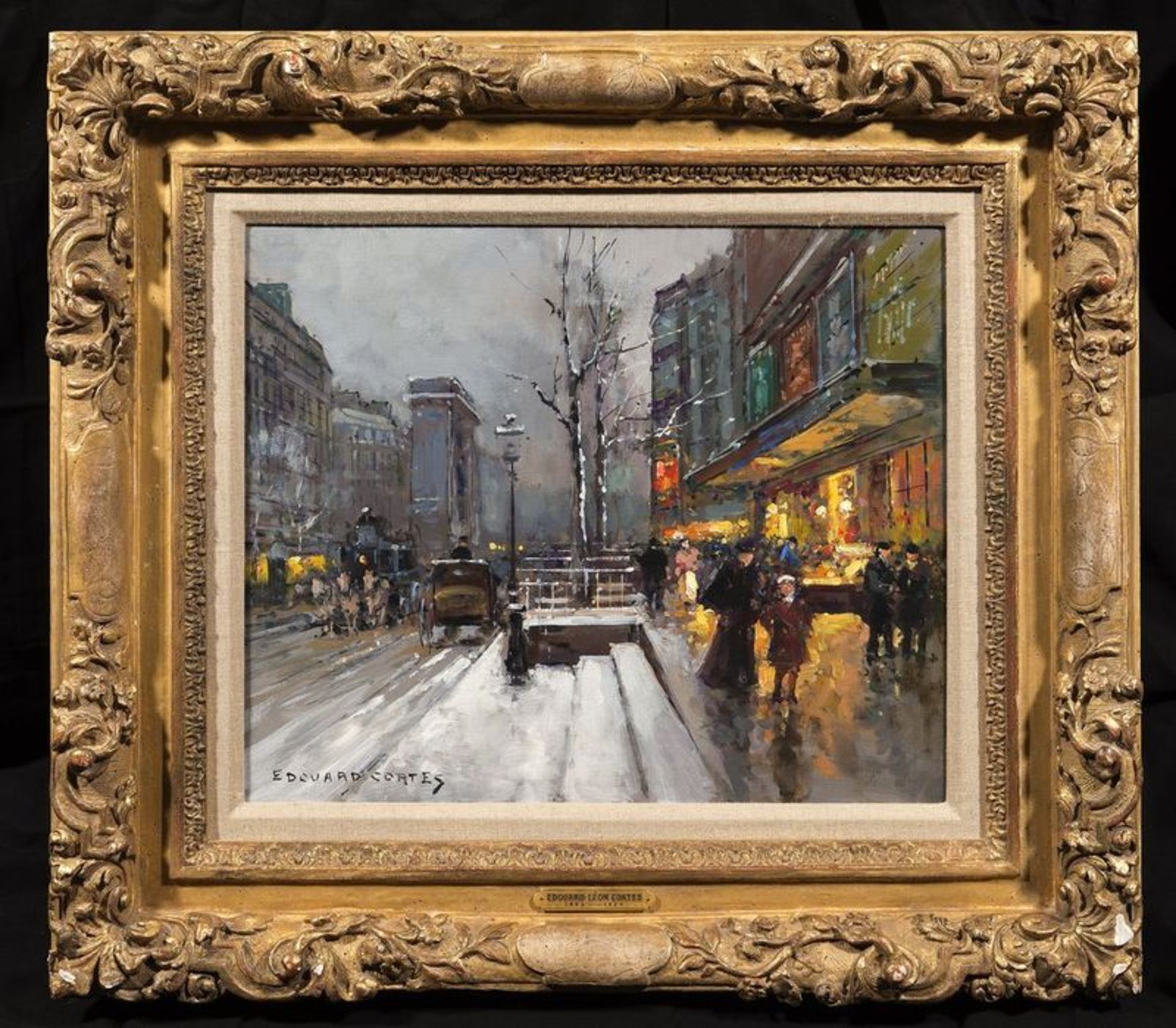 EDOUARD LÉON CORTÉS (1882-1969) La Porte St Martin - Signed ‘Edouard Cortes’ [...] - Image 2 of 2