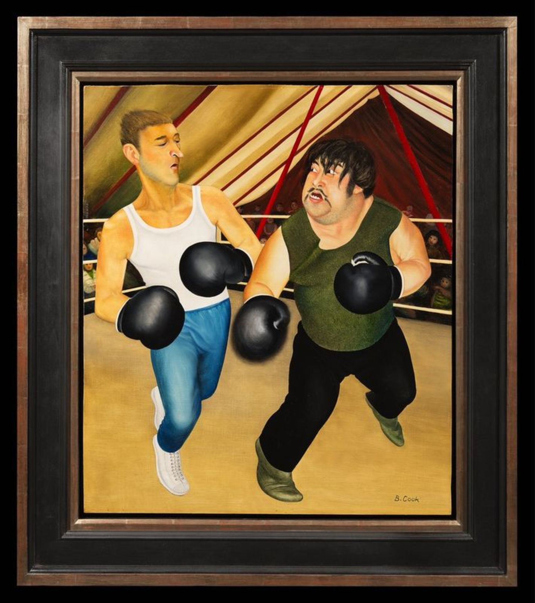 BERYL COOK OBE (1926-2008) Knockout - Oil on board Signed lower right ‘B [...] - Image 2 of 2