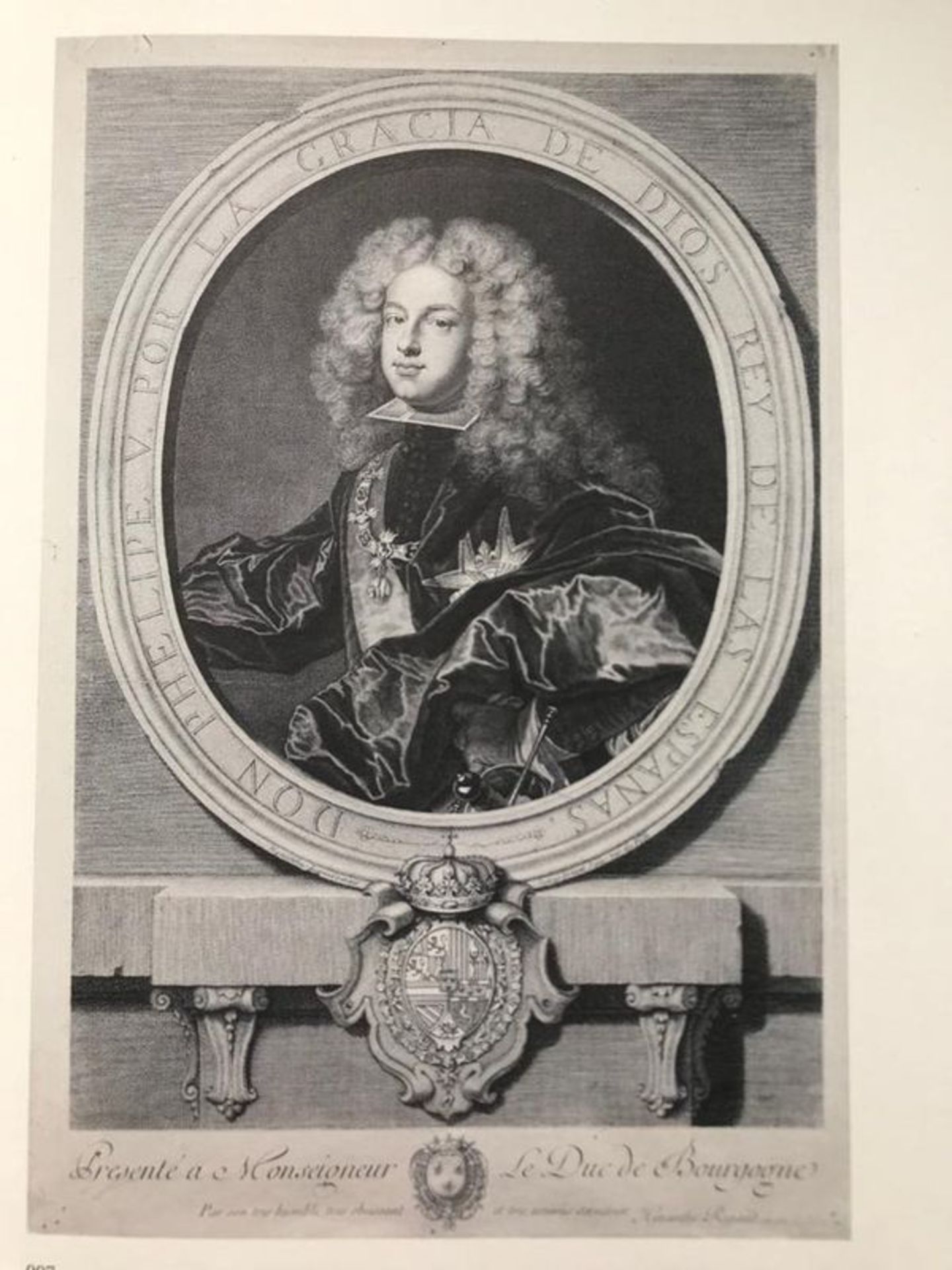 Pierre Drevet Philip V of Spain, engraving, 1702 - Firmin-Didot No. 41, Burin by [...]