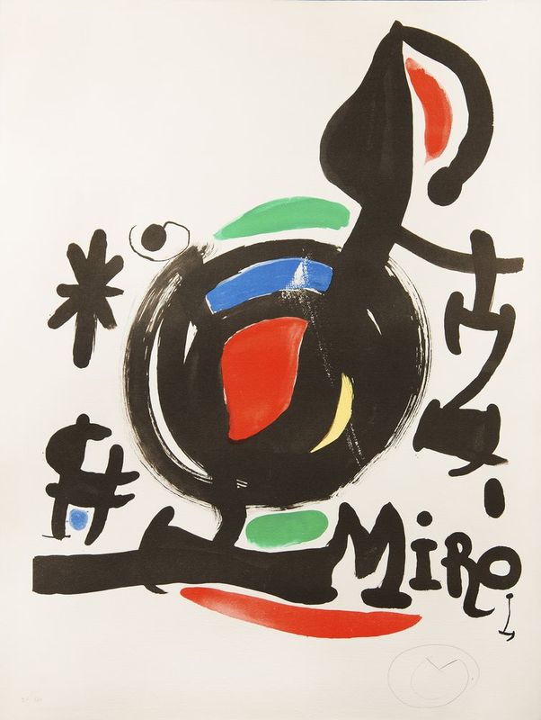 JOAN MIRÓ (1893 - 1983) Abstract - Signed with a monogram in Pencil ‘M’ [...]