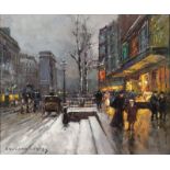 EDOUARD LÉON CORTÉS (1882-1969) La Porte St Martin - Signed ‘Edouard Cortes’ [...]