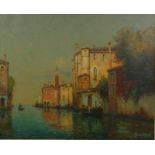 ANTOINE BOUVARD (1870-1955/56) Canal in Venice - Signed (lower right) Oil on [...]