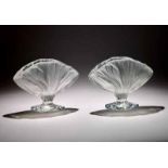 PAIR OF CRYSTAL VASES, LALIQUE FRANCE - Pair of Ichor vases in fine crystal, clear [...]