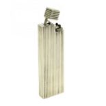 Reeded silver table lighter, Cartier - Signed Cartier Paris, French [...]