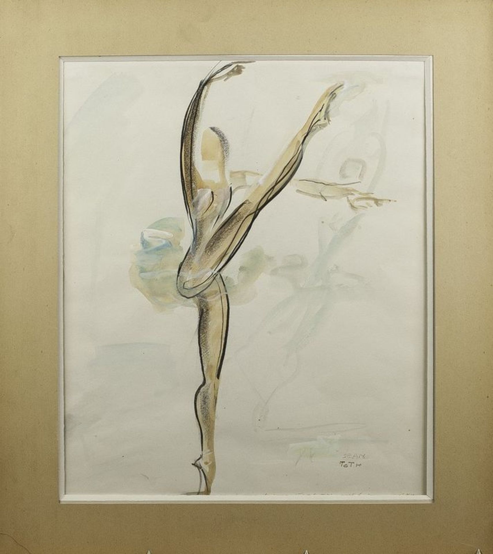 Jean Toth (1899-1972) Ballet dancers (4 watercolours) - Signed (lower left or lower [...] - Bild 5 aus 5