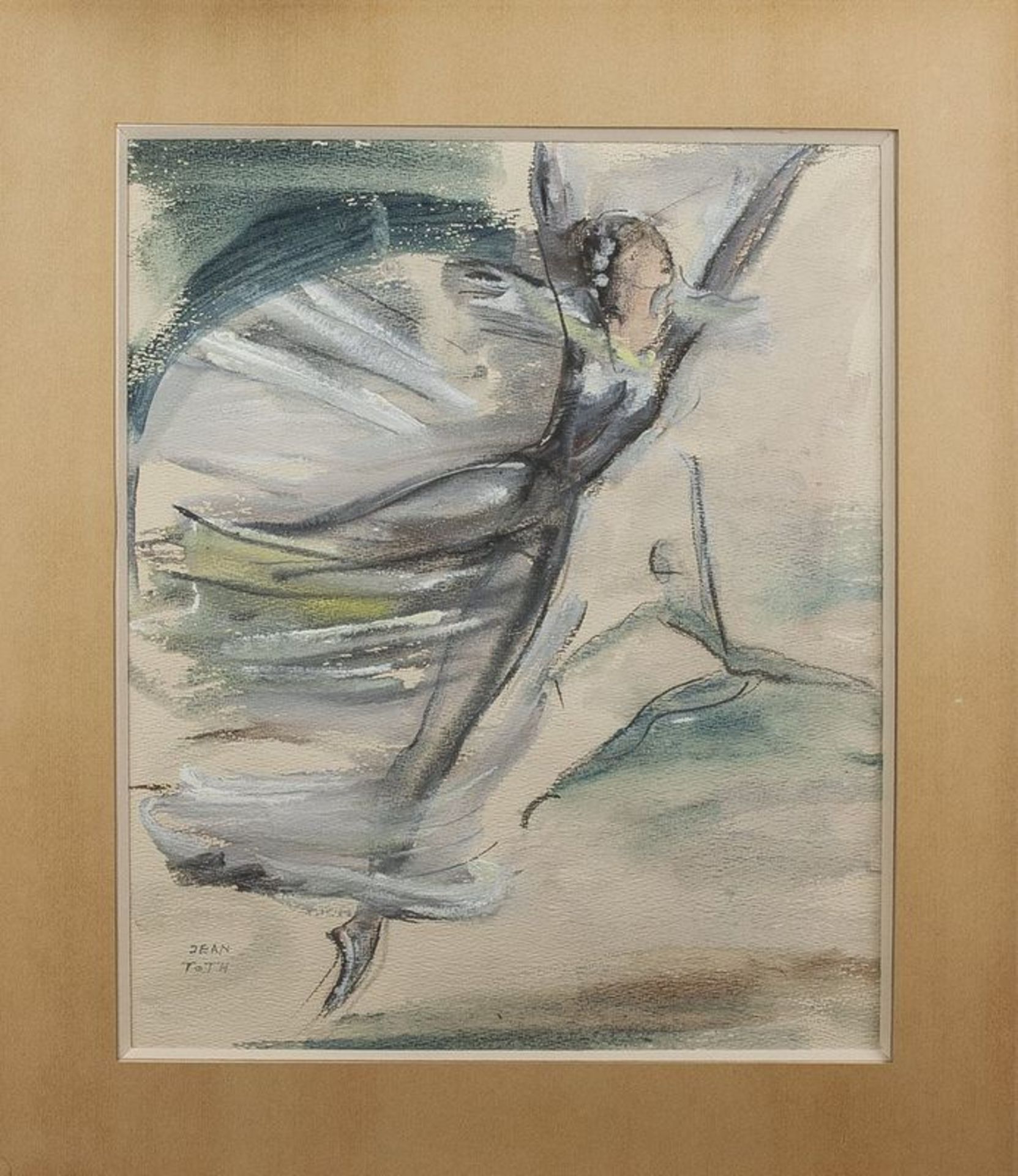 Jean Toth (1899-1972) Ballet dancers (4 watercolours) - Signed (lower left or lower [...] - Bild 3 aus 5