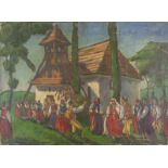 Unknown artist Wedding in a village - indistinctly signed ‘T HIeSSer’ (lower [...]