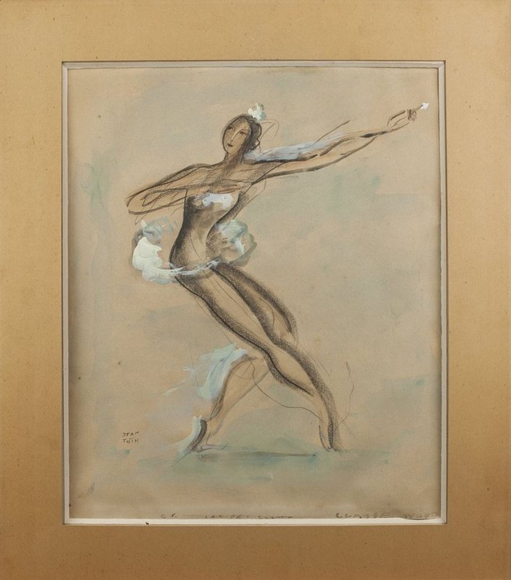 Jean Toth (1899-1972) Ballet dancers (4 watercolours) - Signed (lower left or lower [...] - Bild 4 aus 5