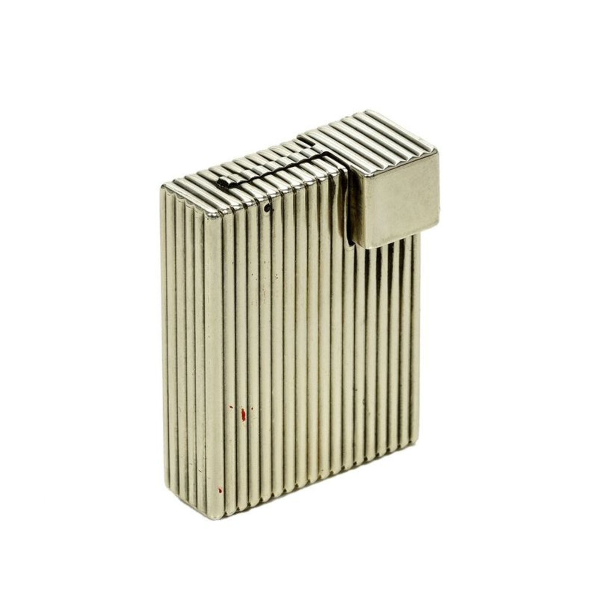 Reeded silver lighter, Cartier - Signed Cartier Paris Déposé, Cartier workshop [...] - Bild 2 aus 3