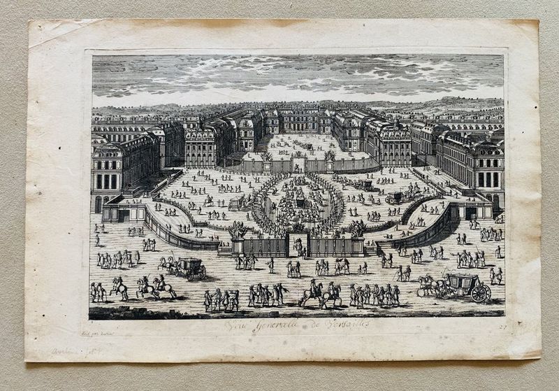 Pierre Aveline (1656-1722) View of Versailles - Etching End of XVII century - [...]