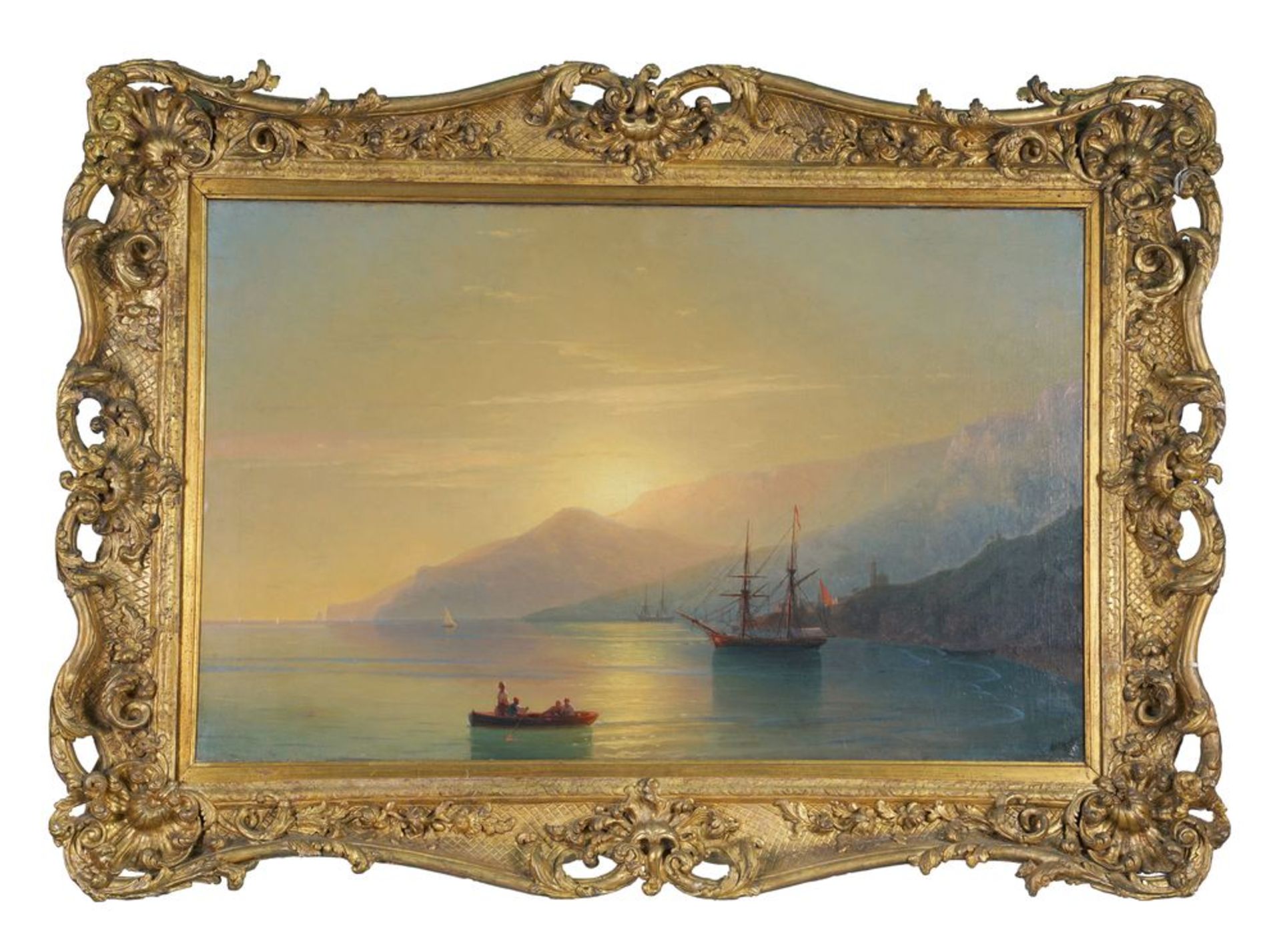 IVAN AIVAZOVSKY (1817-1900), The Turkish Coast at Sunset signed in Cyrillic and dated [...] - Bild 2 aus 4