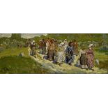 MALIUTIN SERGEY (1859-1937), Gathering of women signed with initials ‘CM’ (lower [...]