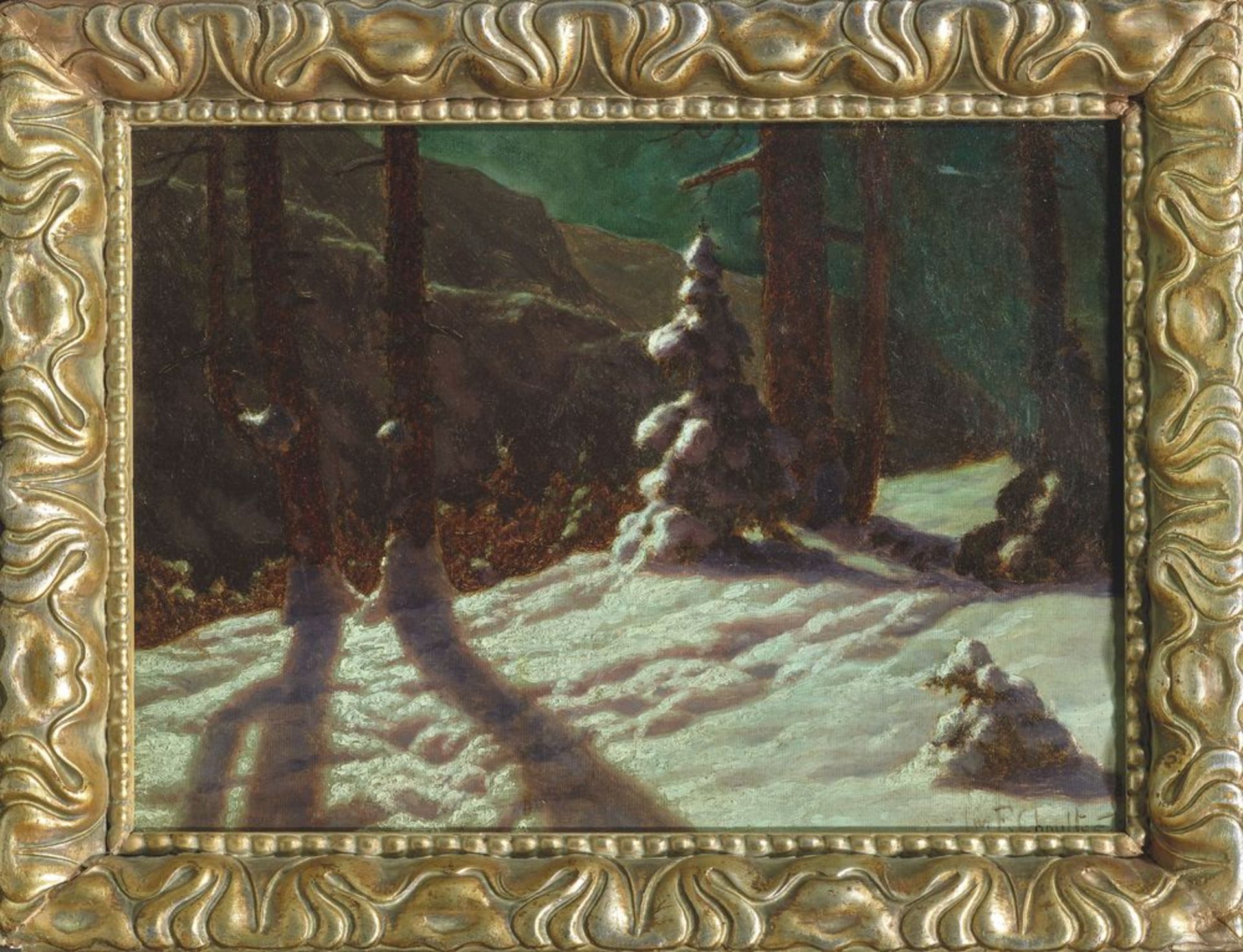 IVAN FEDOROVICH CHOULTSE (1874 - 1939), Winter in the forest signed and dated ‘Iw F [...] - Bild 2 aus 2