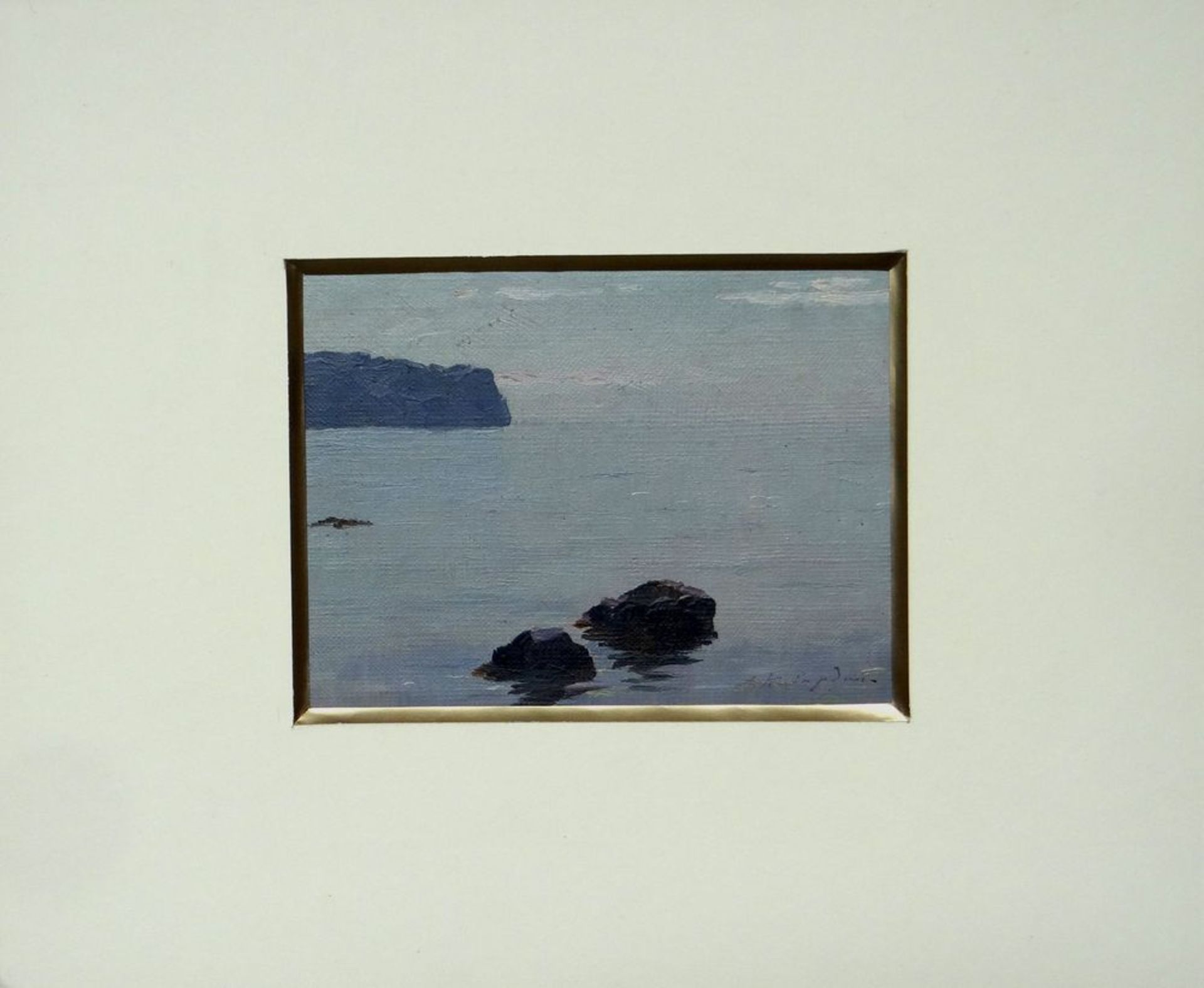 Georgij KIBARDIN (1899-1989), Seascape signed in Cyrillic (lower right) oil on [...] - Image 2 of 2