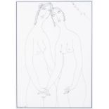 VADIM SIDUR (1924-1986), Two standing nudes signed in Cyrillic and dated [...]