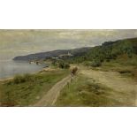 ALEXEI STEPANOV, Coastal road on the Black sea signed in Cyrillic (lower left) oil on [...]