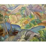 VICTOR PALMOV (1888–1929), Japanese landscape signed ‘Palmov’ (lower left) oil [...]