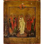 AN ICON « GUARDIAN ANGEL WITH SELECTED SAINTS» - COSMAS AND DAMIAN, CONON AND [...]