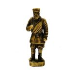 SEAL IN THE FORM OF A FIGURE OF A PEASANT, WITH A SACK AND AN AXE BEHIND HIS BELT., [...]