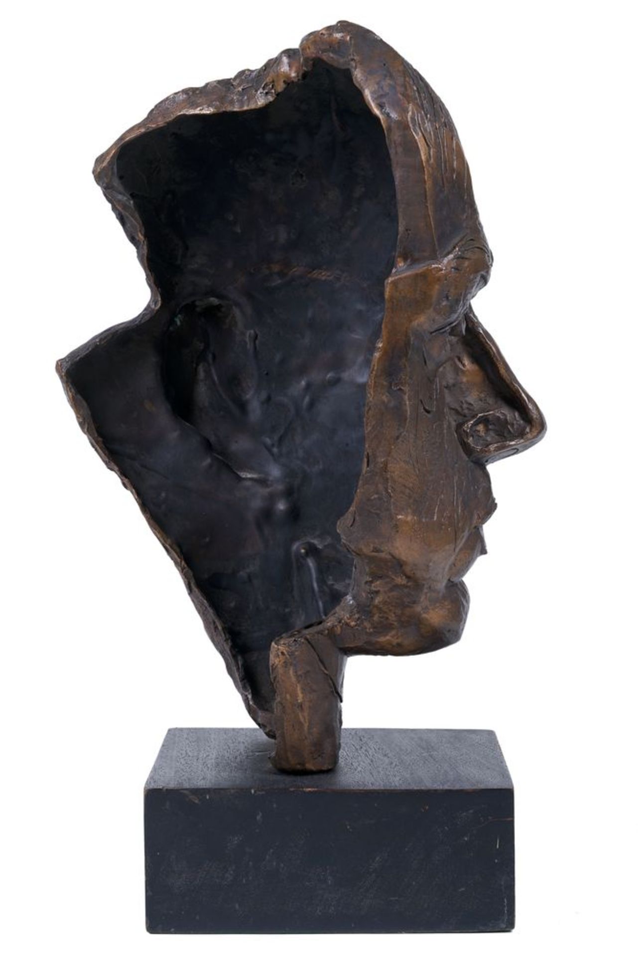 GEORGE ANNENKOV (1889-1974), Bust (Self-portrait) signed with initials, inscribed and [...] - Bild 2 aus 3