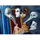 TATYANA NAZARENKO, Masks signed in Cyrillic ‘T Nazarenko’ (lower right) oil on [...]