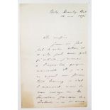 KROPOTKIN P.A. (1842-1921), AUTOGRAPH, A handwritten letter addressed to publisher [...]
