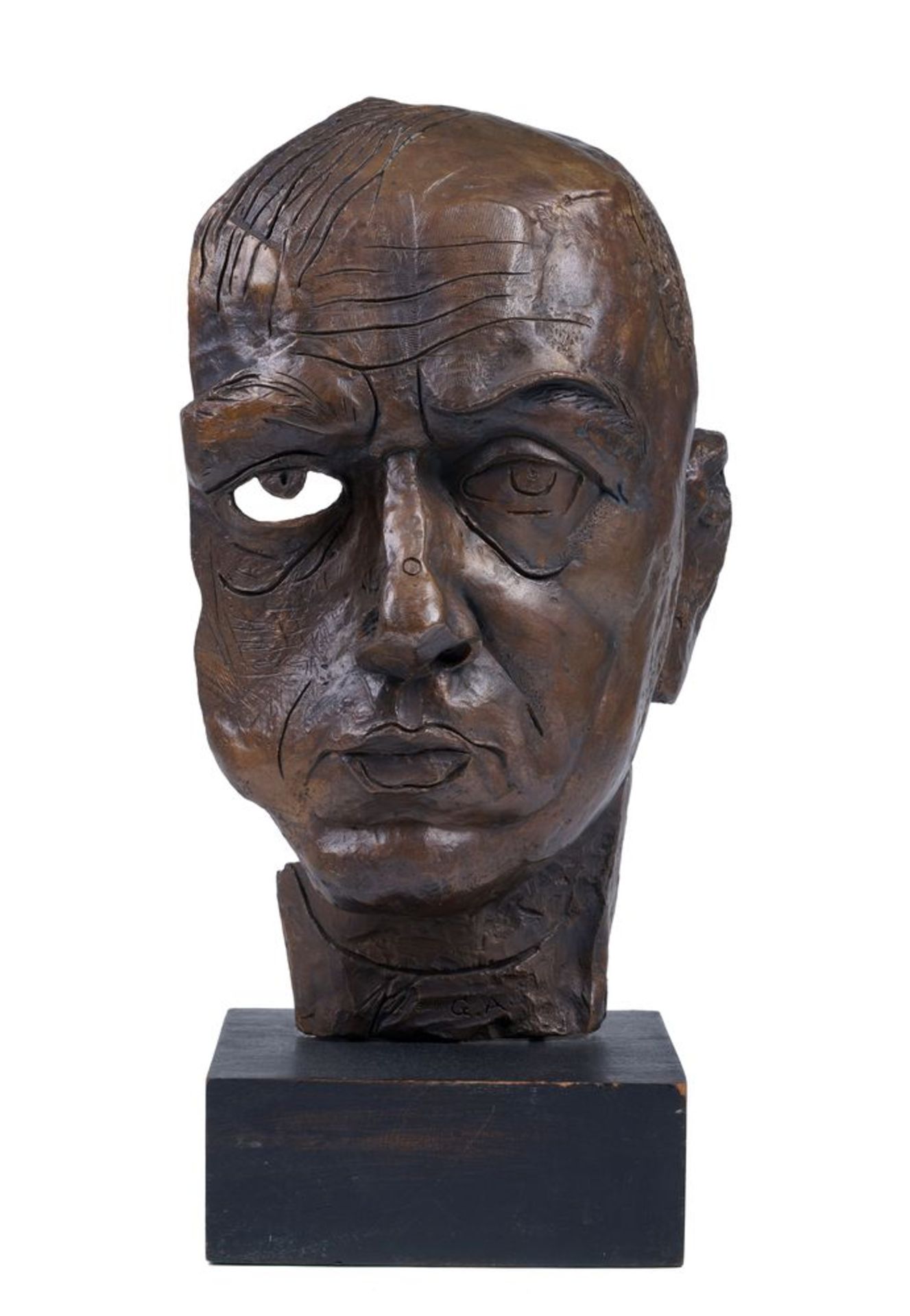 GEORGE ANNENKOV (1889-1974), Bust (Self-portrait) signed with initials, inscribed and [...]