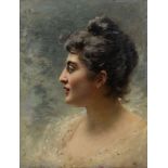 KONSTANTIN MAKOVSKY (1839-1915), A woman’s head signed ‘C Makowski’ (upper [...]