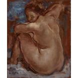 SERGEY MAKO (1885-1953), Seated Nude sigend ‘S Mako’ (lower left) Oil on [...]